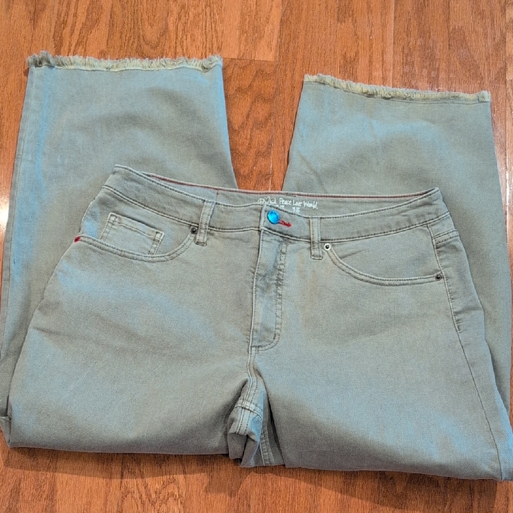 Peace Love World Women's  Jeans in Olive